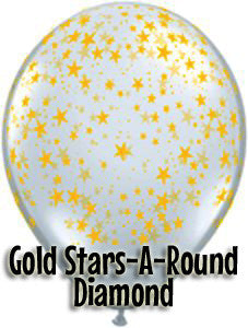 Gold Diamond Star Stickers for Clear Deco Bubble Balloons – Balloon  Warehouse™
